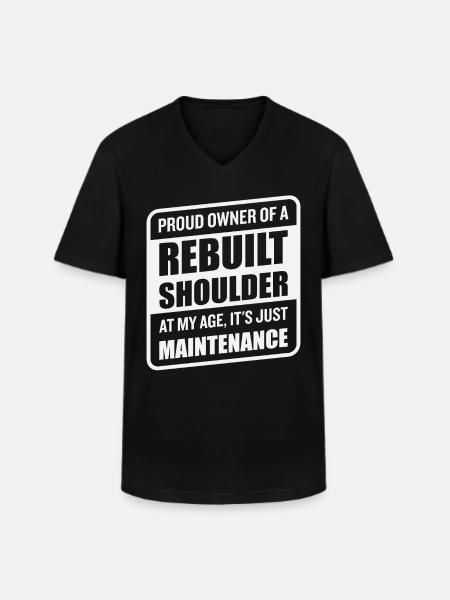 Funny Shoulder Replacement Recovery - Men's V-Neck T-Shirt - black