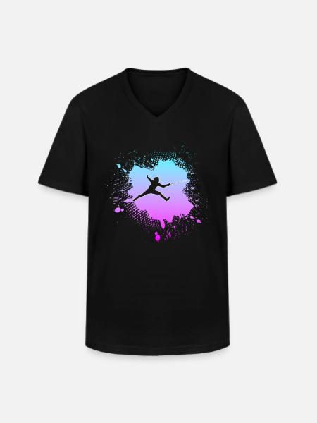 Fencing - Men's V-Neck T-Shirt - black