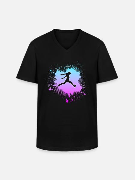 parkour - Men's V-Neck T-Shirt - black