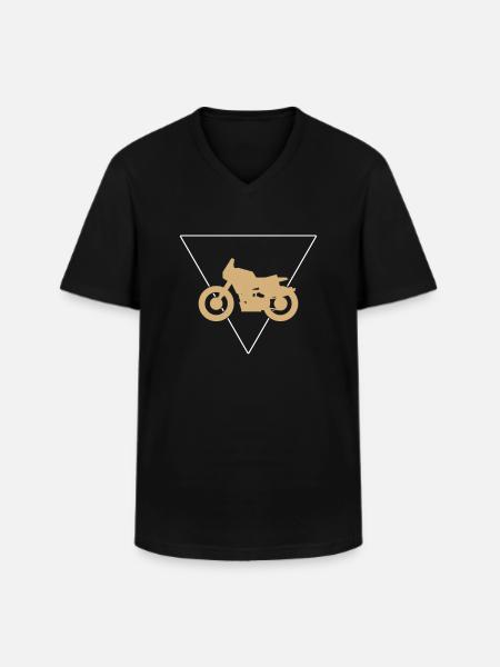 Motorcycle - Men's V-Neck T-Shirt - black