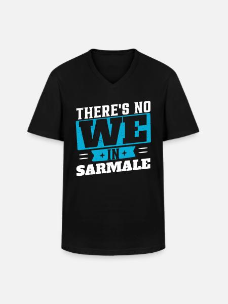 Lustiges Sarmale - Männer-T-Shirt mit V-Ausschnitt - Schwarz