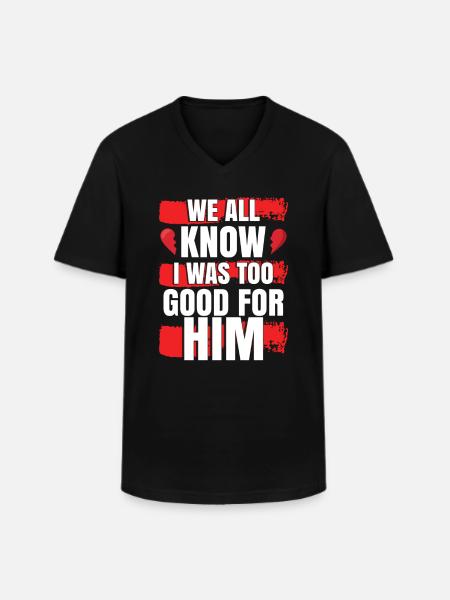 Divorce - Men's V-Neck T-Shirt - black