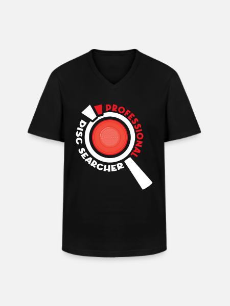 Professional Disc Searcher - Men's V-Neck T-Shirt - black