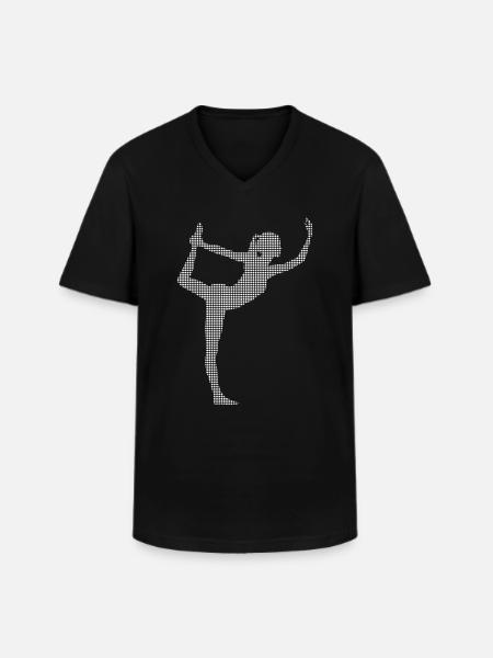 Yoga - Men's V-Neck T-Shirt - black