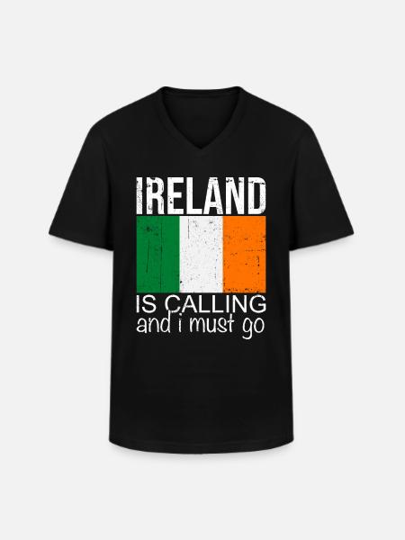 Ireland Saying - Men's V-Neck T-Shirt - black