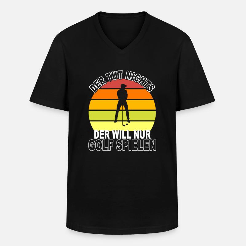 Golf Spruch - Männer-T-Shirt mit V-Ausschnitt - Schwarz