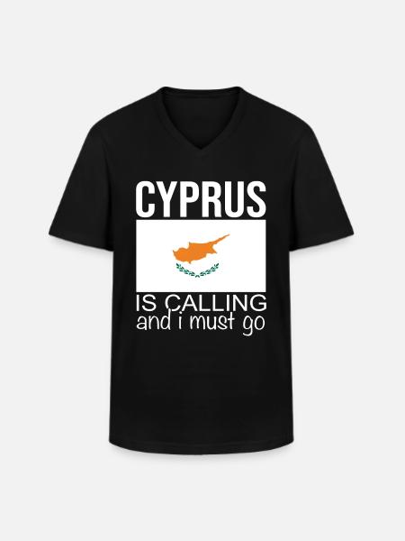 Chypre Dicton - T-shirt col V Homme - noir