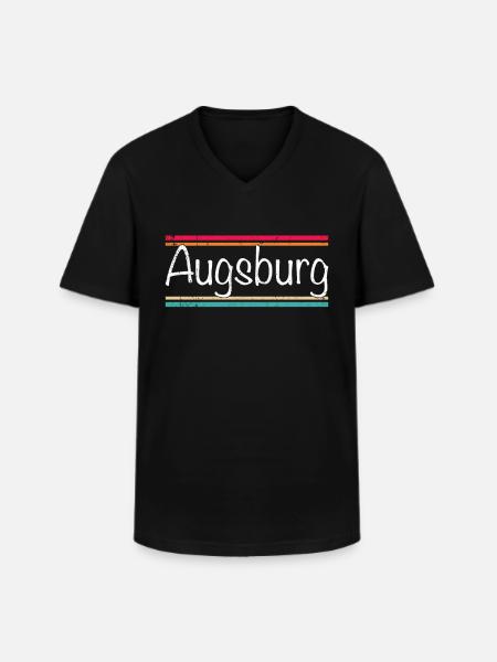 Augsburg - Men's V-Neck T-Shirt - black