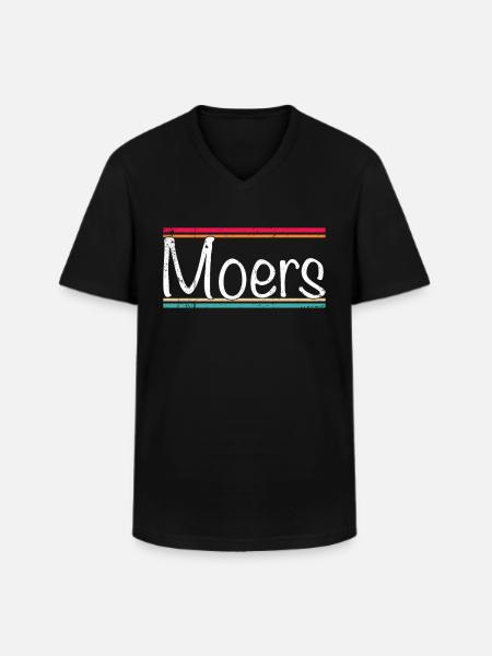 Moers - T-shirt col V Homme - noir