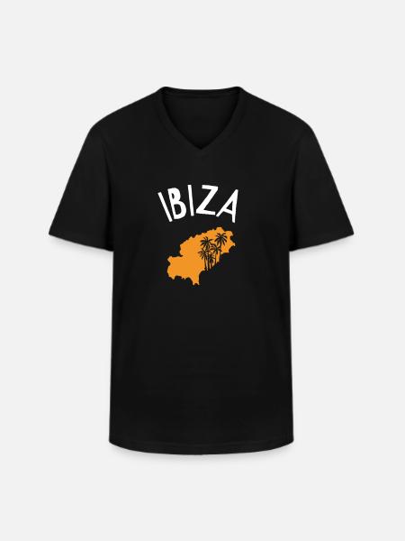 Ibiza - Men's V-Neck T-Shirt - black