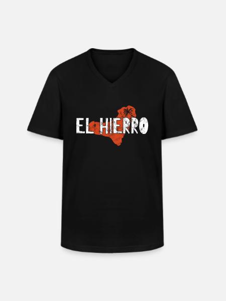 El hierro - Men's V-Neck T-Shirt - black