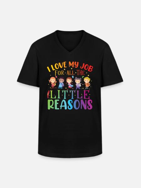 Teacher Assistant Educator Teaching - Men's V-Neck T-Shirt - black