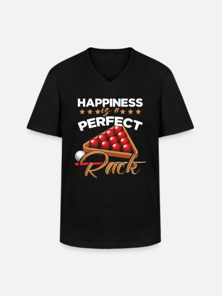 Happiness Is A Perfect Rack - Men's V-Neck T-Shirt - black