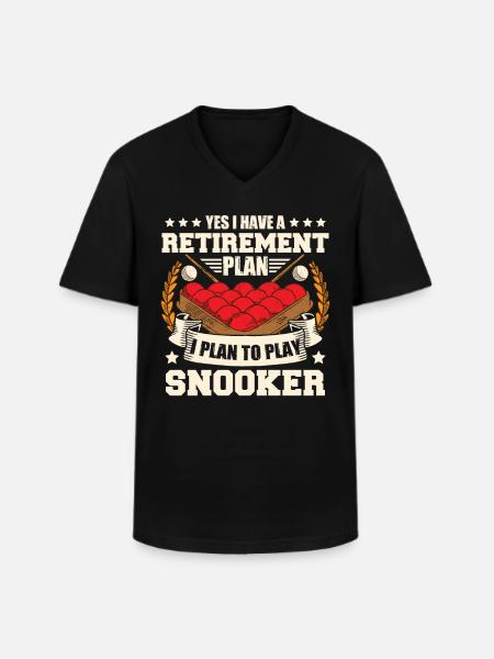 Snooker Retirement - Men's V-Neck T-Shirt - black