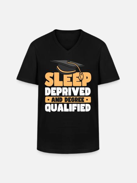 Abschlussjahrgang 2023 - Männer-T-Shirt mit V-Ausschnitt - Schwarz