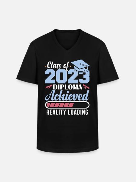 Class Of 2023 Diploma Achieved - Men's V-Neck T-Shirt - black