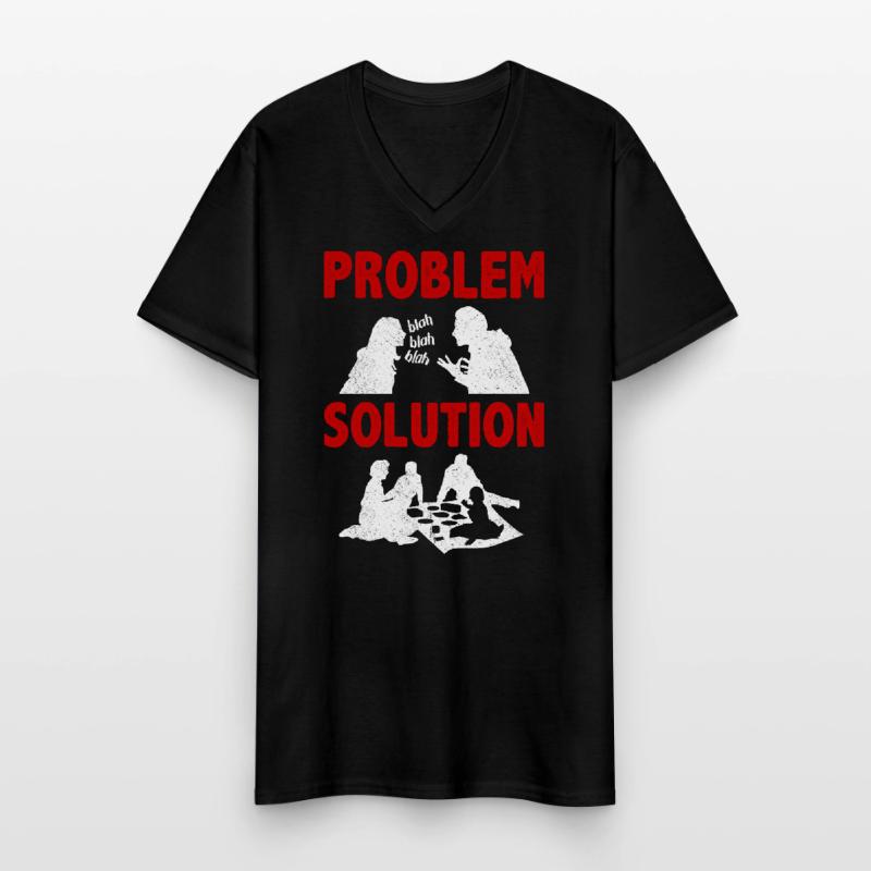 Picknicking Outing Problem Solution Hobby Men's V-Neck T-Shirt