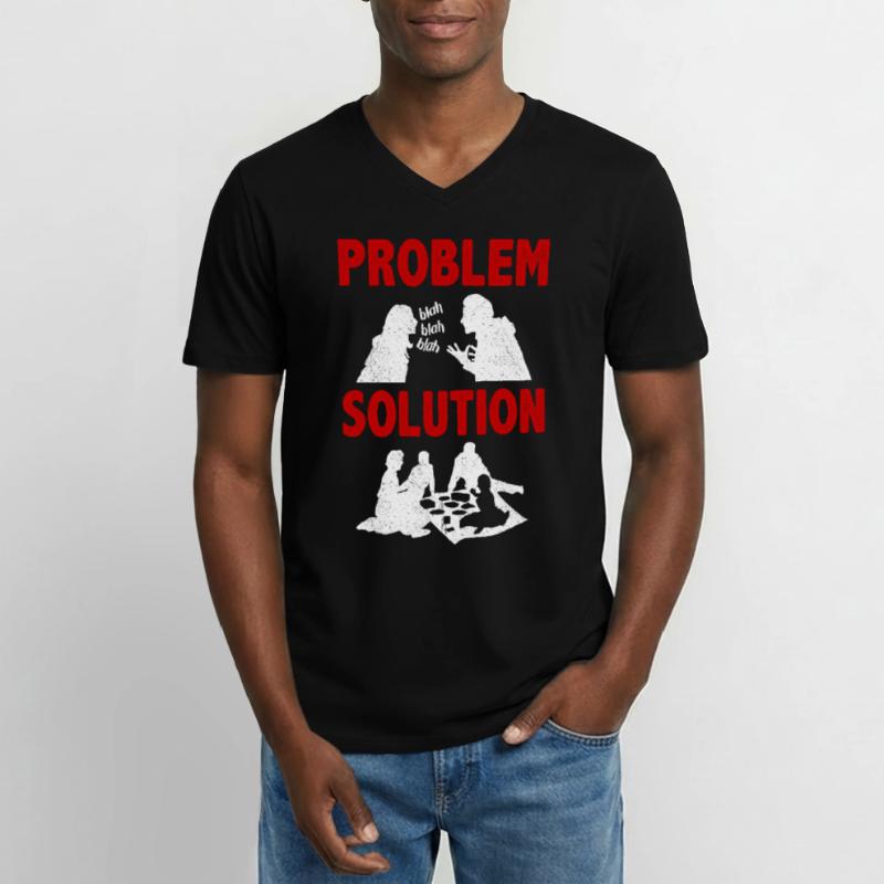 Picknicking Outing Problem Solution Hobby Men's V-Neck T-Shirt