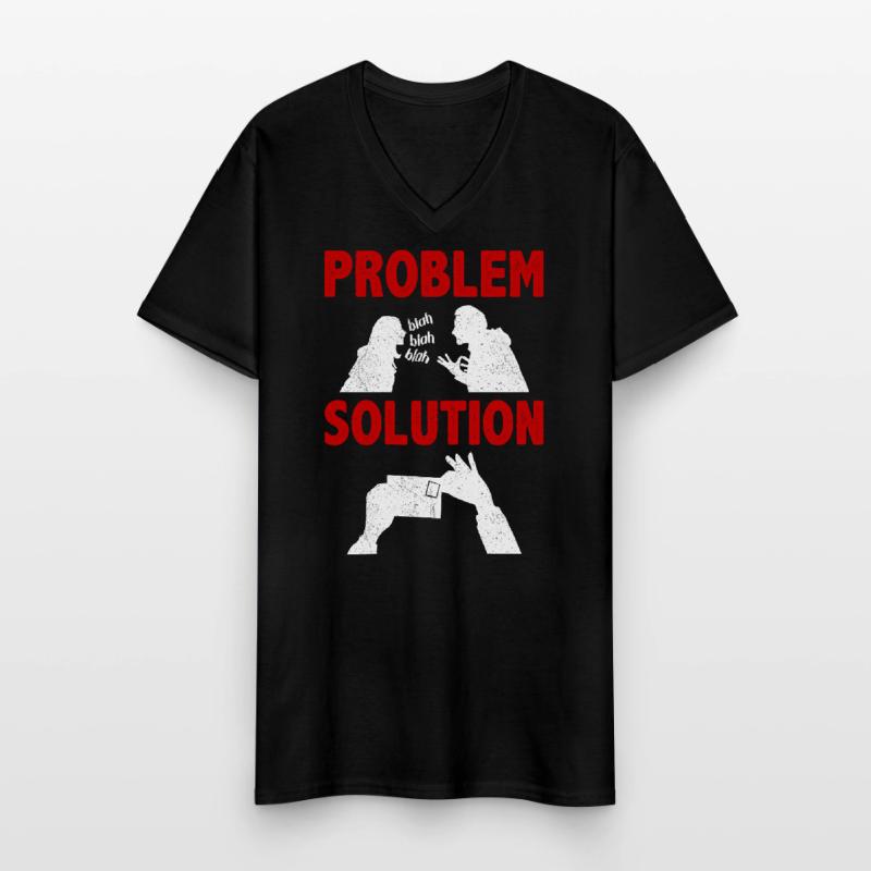 Postcrossing Postman PostcardProblem Solution T-shirt col V Homme