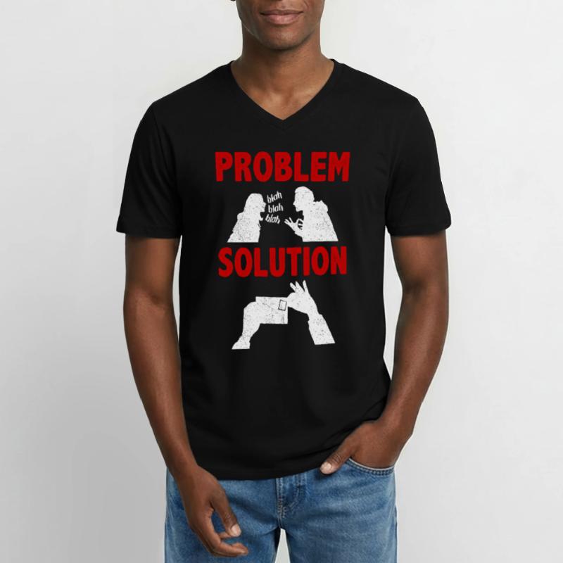 Postcrossing Postman PostcardProblem Solution T-shirt col V Homme