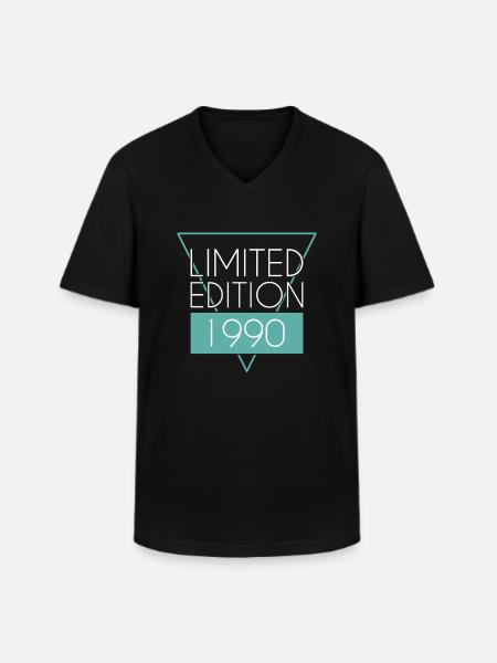 Limited Edition 1990 - Men's V-Neck T-Shirt - black