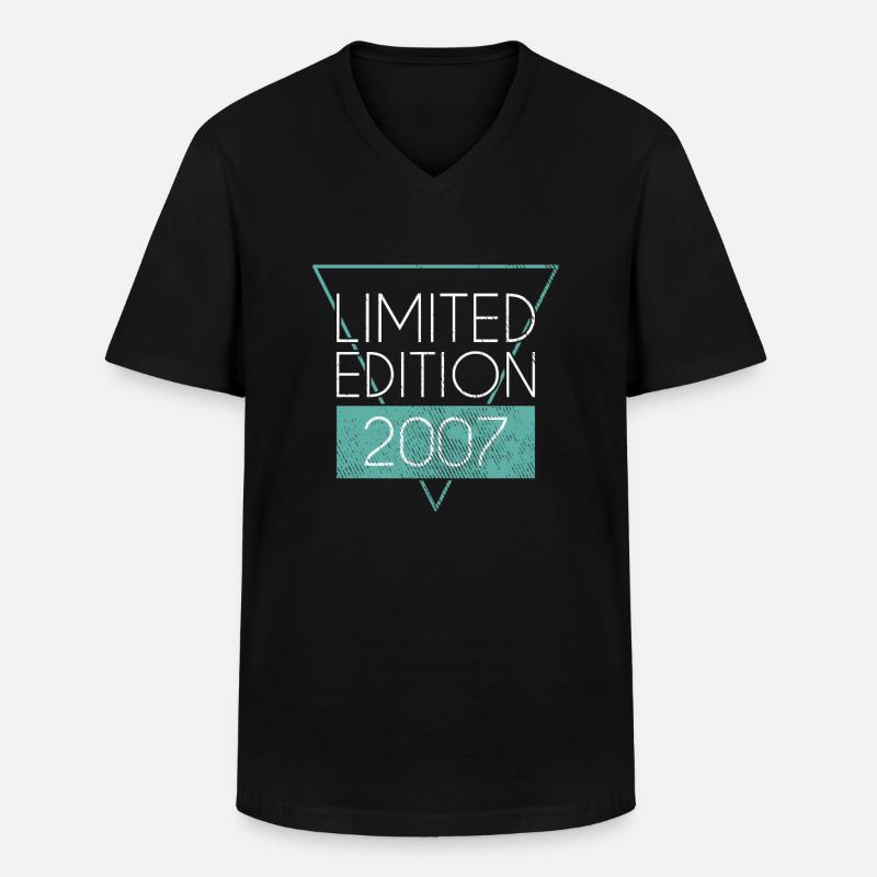 Limited Edition 2007 - Männer-T-Shirt mit V-Ausschnitt - Schwarz
