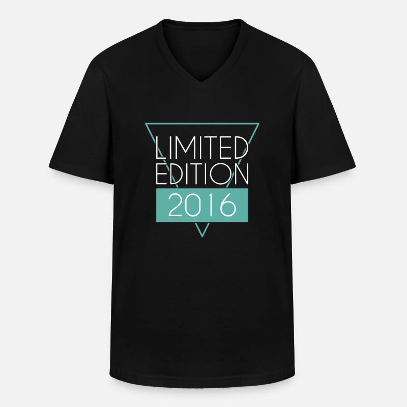 Limited Edition 2016 - Männer-T-Shirt mit V-Ausschnitt - Schwarz
