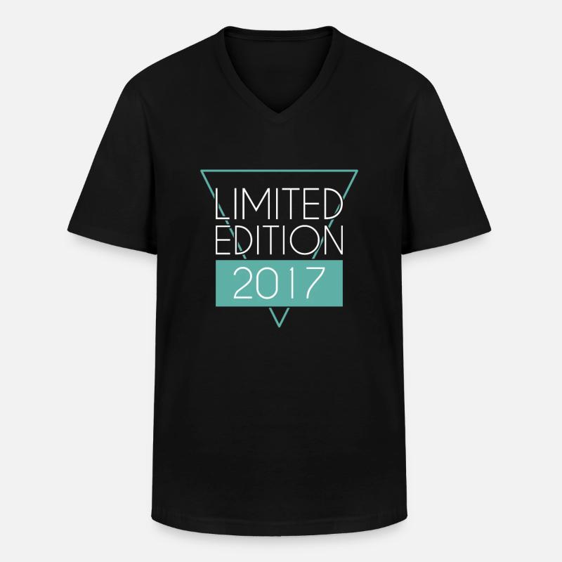 Édition Limitée 2017 - T-shirt col V Homme - noir