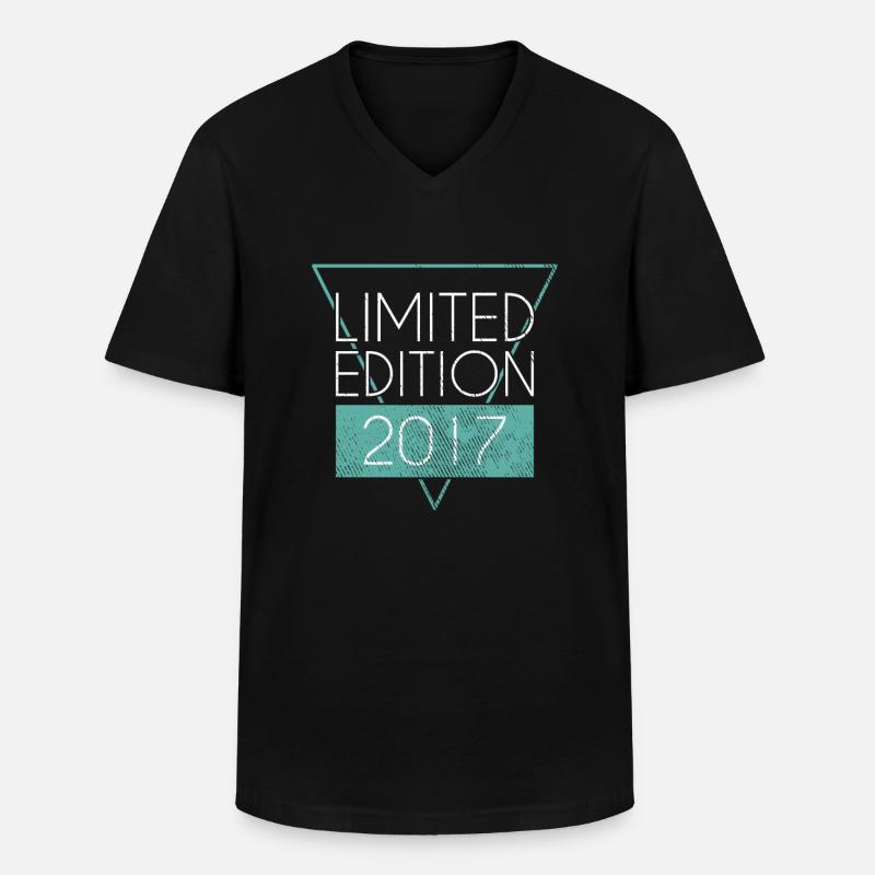 Édition Limitée 2017 - T-shirt col V Homme - noir