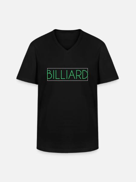 Billiard lettering - Men's V-Neck T-Shirt - black