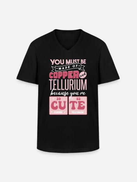 Cute Chemistry Quote - Men's V-Neck T-Shirt - black