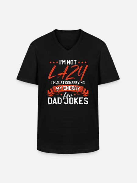 Dad Jokes - Men's V-Neck T-Shirt - black