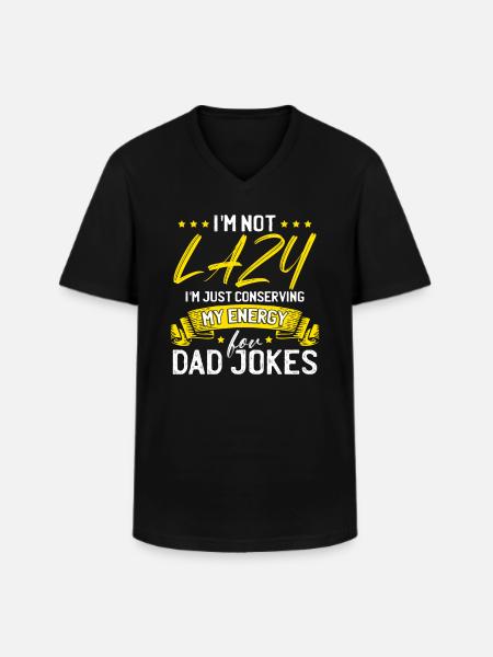 Dad Joke - Men's V-Neck T-Shirt - black