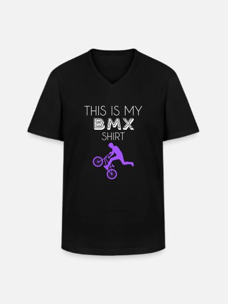 BMX Shirt - Men's V-Neck T-Shirt - black