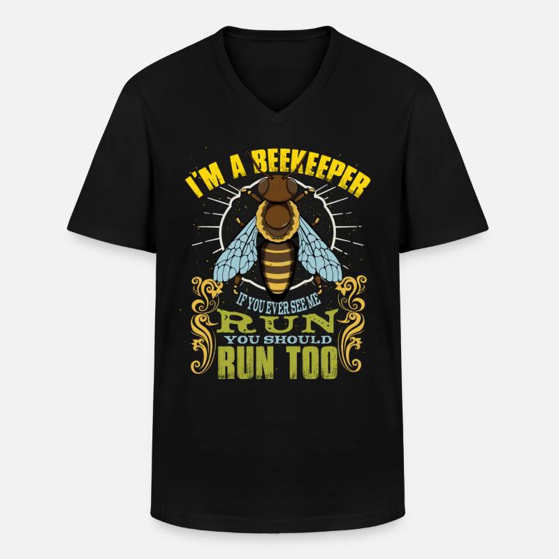 I'm A Beekeeper - Men's V-Neck T-Shirt - black