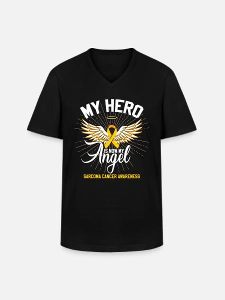 Sarcoma Cancer Awareness - Men's V-Neck T-Shirt - black