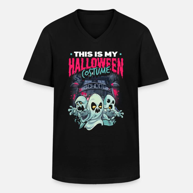 Das ist mein Halloween-Kostüm - Männer-T-Shirt mit V-Ausschnitt - Schwarz