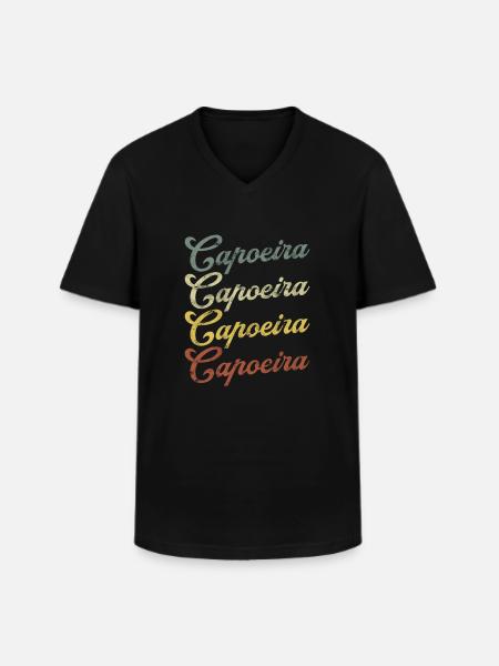 Capoeira - Men's V-Neck T-Shirt - black