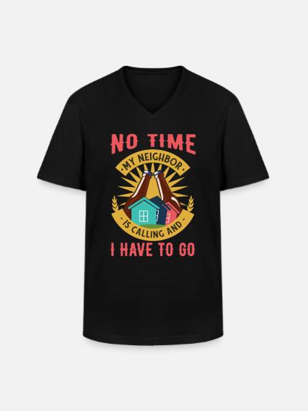 Woman - Men's V-Neck T-Shirt - black
