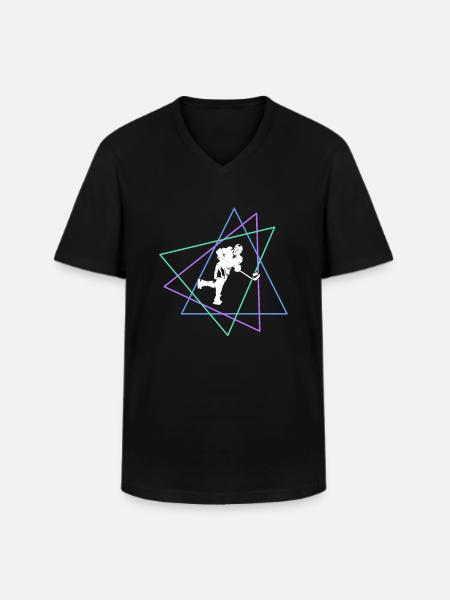 Eishockey - Men's V-Neck T-Shirt - black