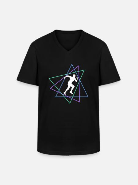 Joggen - Men's V-Neck T-Shirt - black