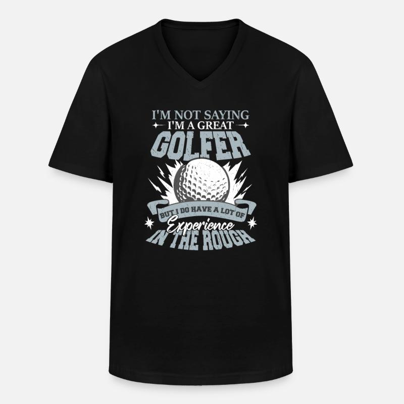 Ich bin ein großartiger Golfer - Männer-T-Shirt mit V-Ausschnitt - Schwarz