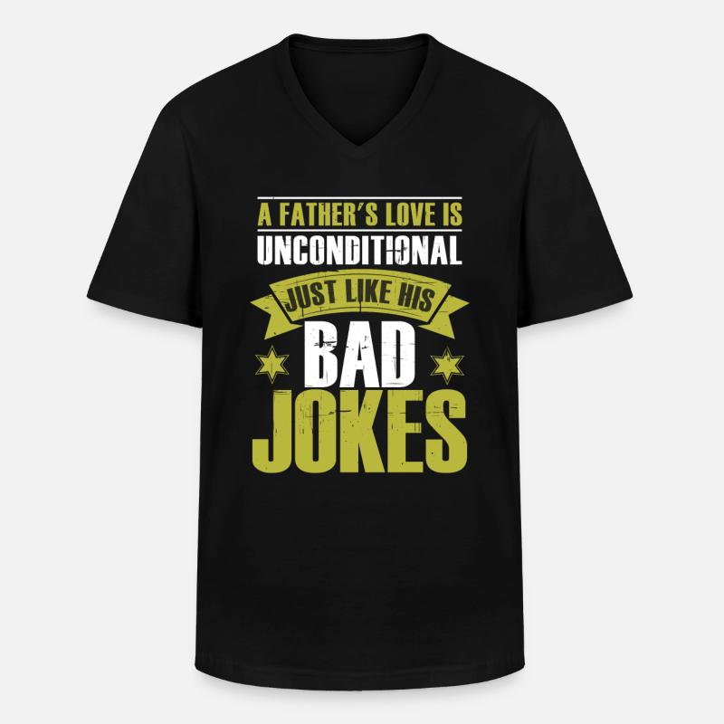 Die Liebe des Vaters - Männer-T-Shirt mit V-Ausschnitt - Schwarz