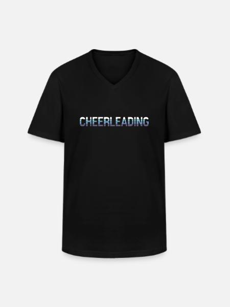 Cheerleading - T-shirt col V Homme - noir