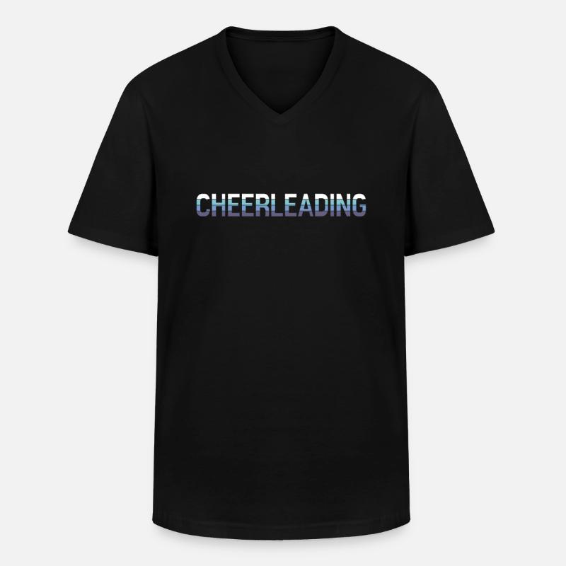 Cheerleading - Männer-T-Shirt mit V-Ausschnitt - Schwarz
