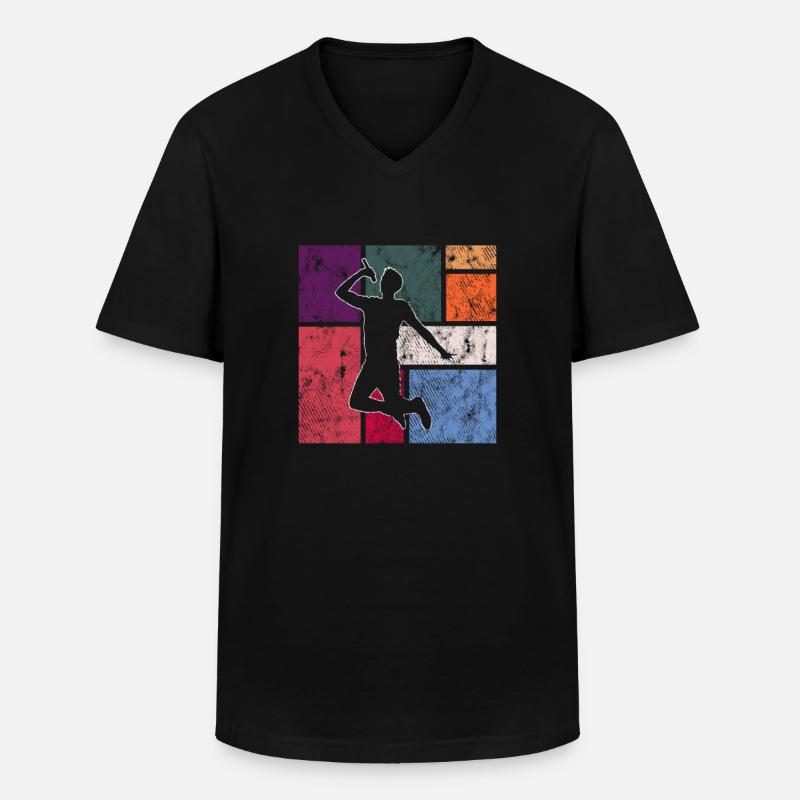 Singen - Männer-T-Shirt mit V-Ausschnitt - Schwarz