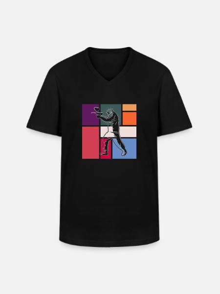 Paintball - Men's V-Neck T-Shirt - black