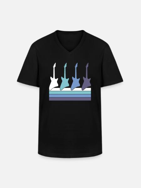 Jupe - T-shirt col V Homme - noir