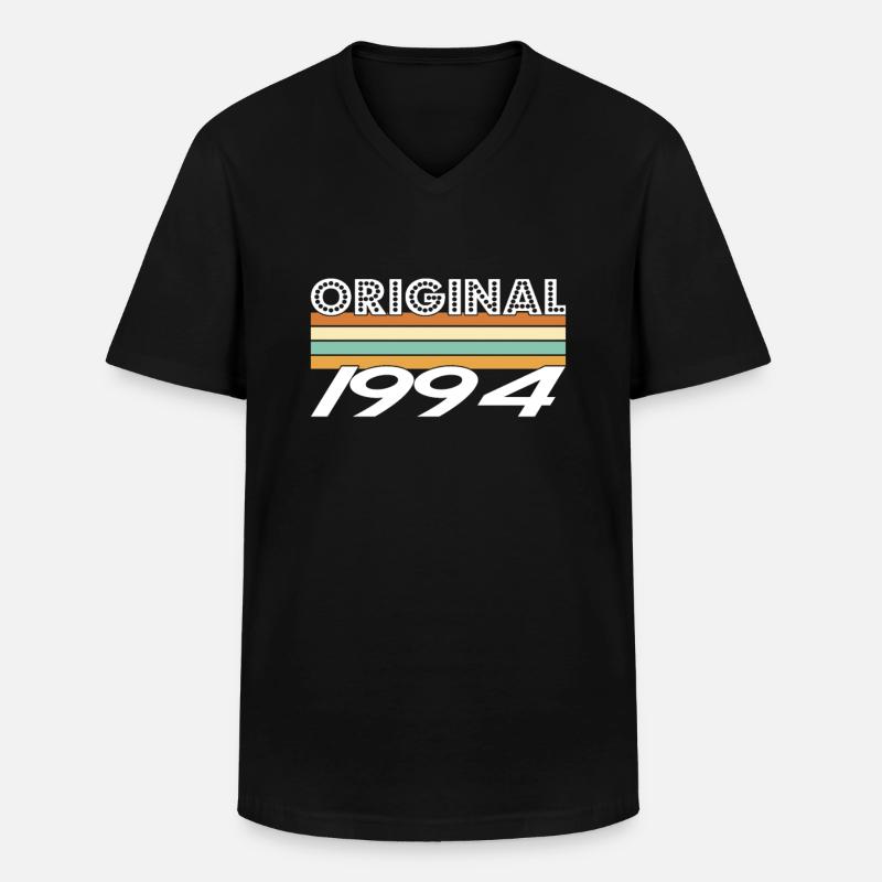Original 1994 - Männer-T-Shirt mit V-Ausschnitt - Schwarz