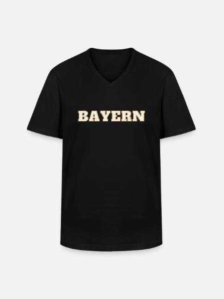 Bayern Bavaria - Men's V-Neck T-Shirt - black